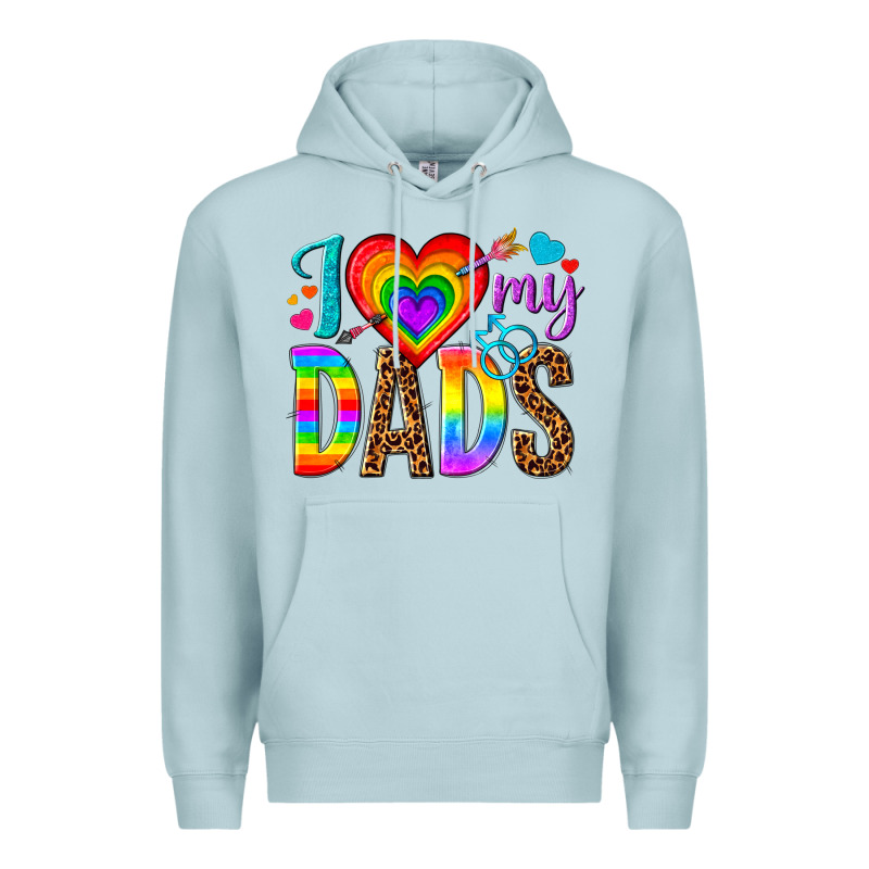 I Love My Dads Premium Hoodie by texasbilliewilder | Teevron