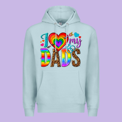 I Love My Dads Premium Hoodie Designed By Texasbilliewilder