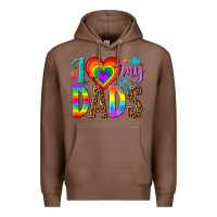 Chestnut i love my dads Premium Hoodie - texasbilliewilder