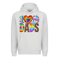 Dove Grey i love my dads Premium Hoodie - texasbilliewilder