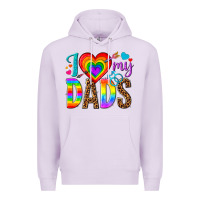 Lilac i love my dads Premium Hoodie - texasbilliewilder