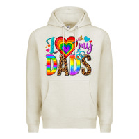 Oatmeal Heather i love my dads Premium Hoodie - texasbilliewilder
