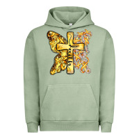 Pigment Oil Green faith child cancer cross Urban Hoodie - Zillion Design Studio