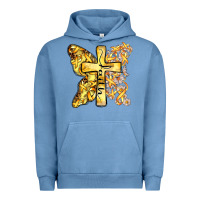 Pigment Pebble Blue faith child cancer cross Urban Hoodie - Zillion Design Studio