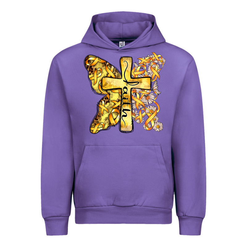 Faith Child Cancer Cross Urban Hoodie by Zillion Design Studio | Teevron
