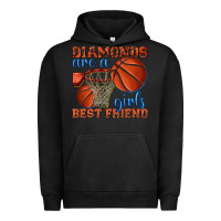 Pigment Black diamonds are a girls best friend basketball Urban Hoodie - texasbilliewilder