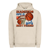 Pigment French Oak diamonds are a girls best friend basketball Urban Hoodie - texasbilliewilder