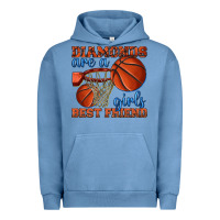 Pigment Pebble Blue diamonds are a girls best friend basketball Urban Hoodie - texasbilliewilder
