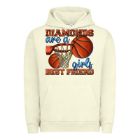 Pigment Pistachio diamonds are a girls best friend basketball Urban Hoodie - texasbilliewilder
