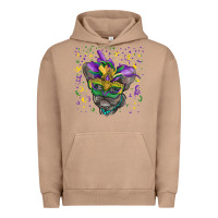 Pigment Burro Mardi gras mask french bulldog Urban Hoodie - RanaPortraitStore