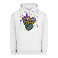 Pigment Lunar Rock Mardi gras mask french bulldog Urban Hoodie - RanaPortraitStore