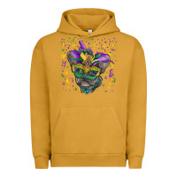 Pigment Peanut Butter Mardi gras mask french bulldog Urban Hoodie - RanaPortraitStore