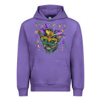 Tulip Mardi gras mask french bulldog Urban Hoodie - RanaPortraitStore