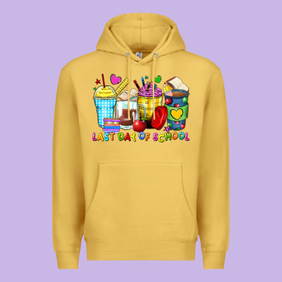 Last Day Of School Coffee Cups Premium Hoodie Designed By Zillion Design Studio