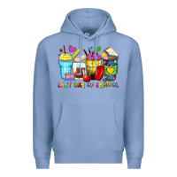 Colony Blue last day of school coffee cups Premium Hoodie - Zillion Design Studio