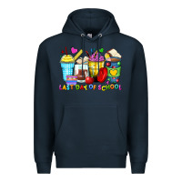 Navy last day of school coffee cups Premium Hoodie - Zillion Design Studio