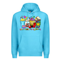 Ocean Blue last day of school coffee cups Premium Hoodie - Zillion Design Studio