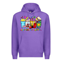 Purple last day of school coffee cups Premium Hoodie - Zillion Design Studio