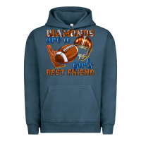 Pigment Midnight Navy diamonds are a girls best friend football Urban Hoodie - texasbilliewilder