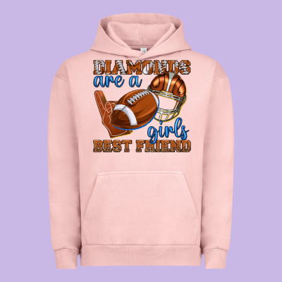 Urban Hoodie diamonds are a girls best friend football