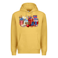 Antique Gold 4th of july teacher coffee cups Premium Hoodie - Zillion Design Studio