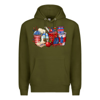 Army Green 4th of july teacher coffee cups Premium Hoodie - Zillion Design Studio