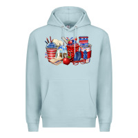 Blue Mist 4th of july teacher coffee cups Premium Hoodie - Zillion Design Studio