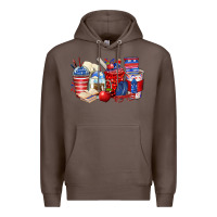 Coffee 4th of july teacher coffee cups Premium Hoodie - Zillion Design Studio