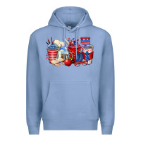 Colony Blue 4th of july teacher coffee cups Premium Hoodie - Zillion Design Studio