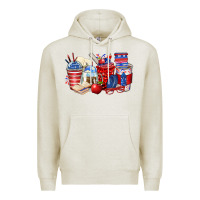 Oatmeal Heather 4th of july teacher coffee cups Premium Hoodie - Zillion Design Studio
