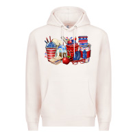 Pale Pink 4th of july teacher coffee cups Premium Hoodie - Zillion Design Studio