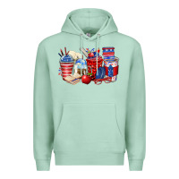 Seafoam 4th of july teacher coffee cups Premium Hoodie - Zillion Design Studio