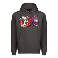 Smoke 4th of july teacher coffee cups Premium Hoodie - Zillion Design Studio