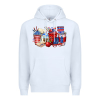 White 4th of july teacher coffee cups Premium Hoodie - Zillion Design Studio