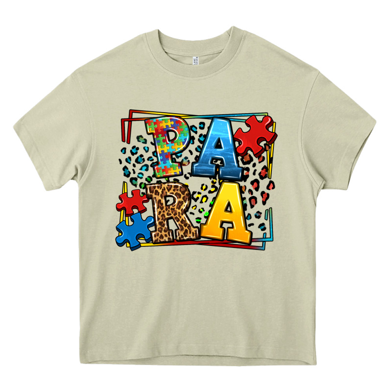Autism Leopard Frame Para Heavy Core Tee by LillyAllenDesigns | Teevron