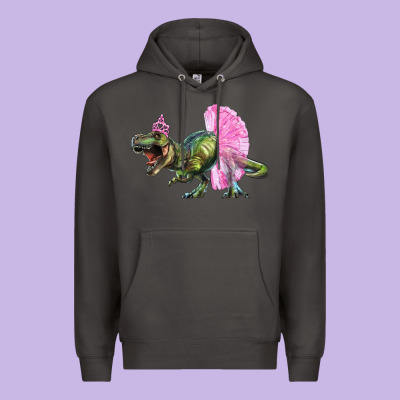 Balerina T-rex Dinosaur With Tutu Premium Hoodie Designed By Ranaportraitstore