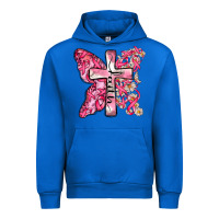 Cobalt faith cancer cross Urban Hoodie - Zillion Design Studio