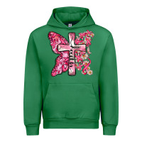 Emerald faith cancer cross Urban Hoodie - Zillion Design Studio