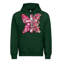Forest Green faith cancer cross Urban Hoodie - Zillion Design Studio
