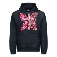 Navy faith cancer cross Urban Hoodie - Zillion Design Studio