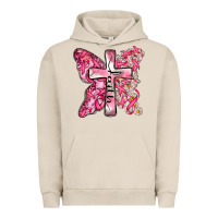Pigment French Oak faith cancer cross Urban Hoodie - Zillion Design Studio