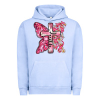 Pigment Grape Ice faith cancer cross Urban Hoodie - Zillion Design Studio