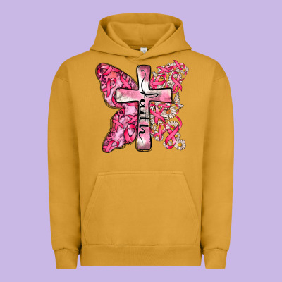 Faith Cancer Cross Urban Hoodie Designed By Zillion Design Studio