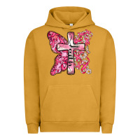Pigment Peanut Butter faith cancer cross Urban Hoodie - Zillion Design Studio