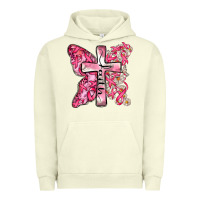 Pigment Pistachio faith cancer cross Urban Hoodie - Zillion Design Studio