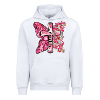 White faith cancer cross Urban Hoodie - Zillion Design Studio