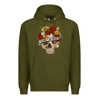 Army Green Be Afraid&Do It Anyway Premium Hoodie - RanaPortraitStore