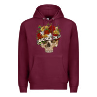 Burgundy Be Afraid&Do It Anyway Premium Hoodie - RanaPortraitStore