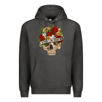 Charcoal Heather Be Afraid&Do It Anyway Premium Hoodie - RanaPortraitStore