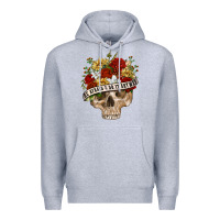 Heather Grey Be Afraid&Do It Anyway Premium Hoodie - RanaPortraitStore